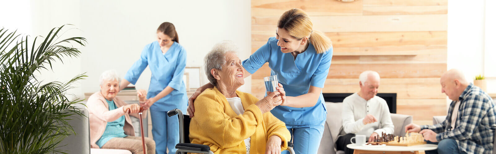 caregivers taking care of their residences